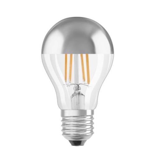 OSRAM LED-lampa E27 6,5W mirror silver 2 700 K