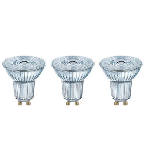 OSRAM LED-reflektor GU10 4,3W, universalvit, 3-pack