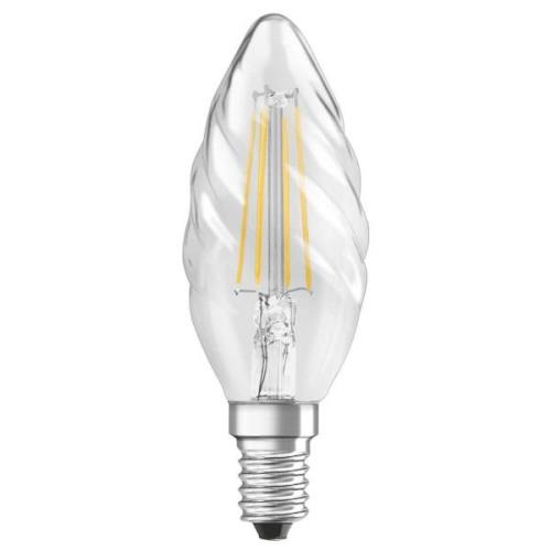 OSRAM LED-kronljuslampa E14 4 W 827 klar vriden