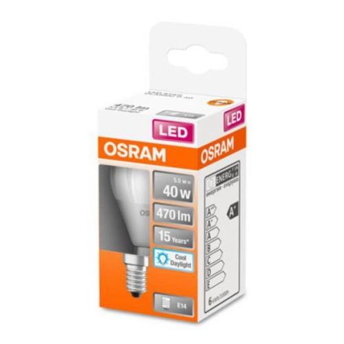 OSRAM Classic P LED-lampa E14 4,9 W 6 500 K matt