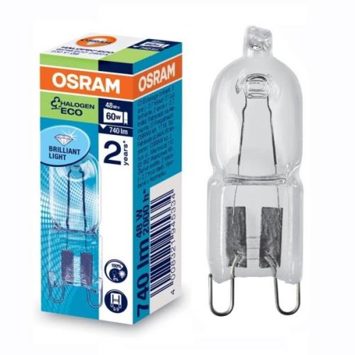 OSRAM G9 20W klar Halopin, 2000 h