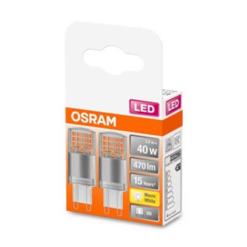 OSRAM LED-stiftlampa G9 4,2 W 2 700 K klar 2-pack