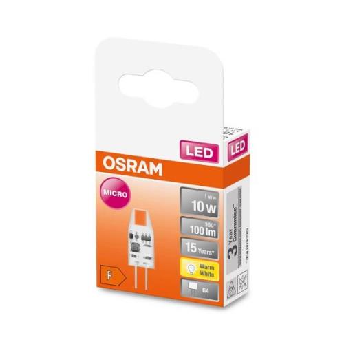 OSRAM PIN Micro LED-stiftlampa G4 1W 100lm 2 700 K