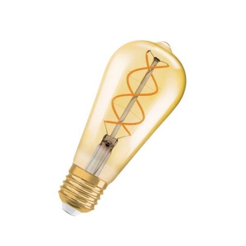 OSRAM LED Vintage 1906 Edison, guld, E27, 4 W, 2 000 K, dim.