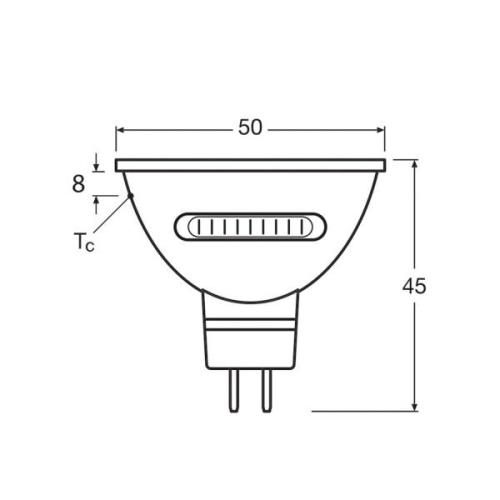 OSRAM LED-reflektor GU5,3, CCT, 12 V AC/DC, 5,6 W, 36