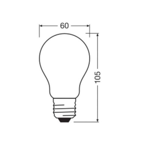 OSRAM LED Classic, matt, E27, 7,2 W, 1 521 lm, 4 000 K, A100