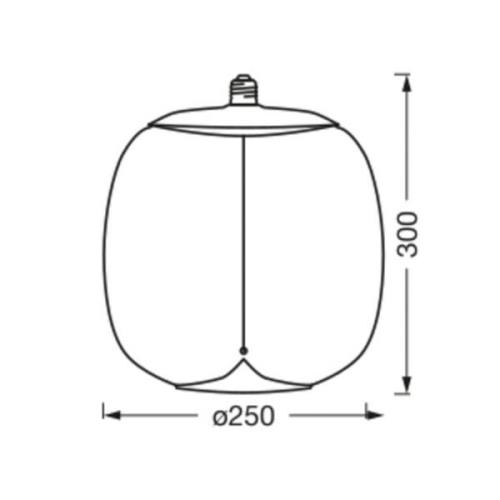 OSRAM Vintage 1906 Big Oval, rök, E27, 1 800 K, glödtråd