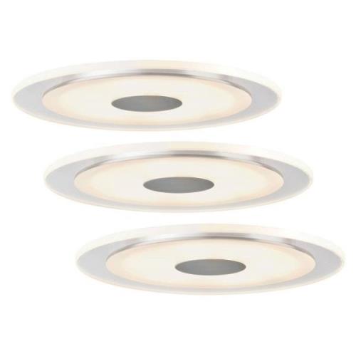 Paulmann Enkel LED-inbyggnadslampa Whirl, 3dels-set