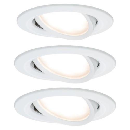 Paulmann Nova LED-inbyggnadsspot lutbar aluminium