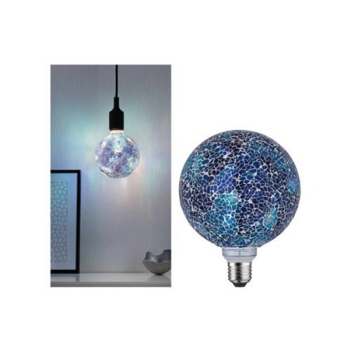 Paulmann E27 LED globe 5W Miracle Mosaic blå