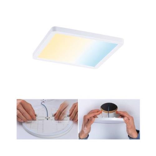 Paulmann LED-panel Areo ZigBee kantig vit 17,5 cm