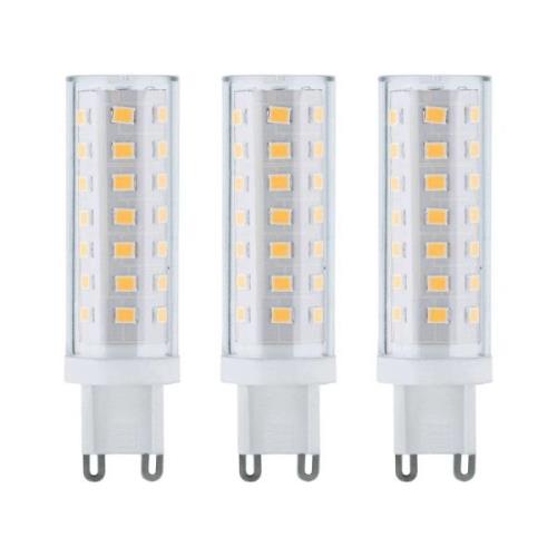 Paulmann LED-stiftlampa G9 5W 4 000 K 3-pack