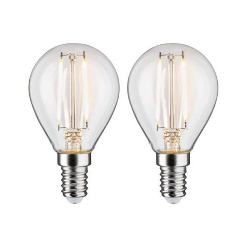 Paulmann LED-lampa E14 4 W 2 700 K filament 2-pack