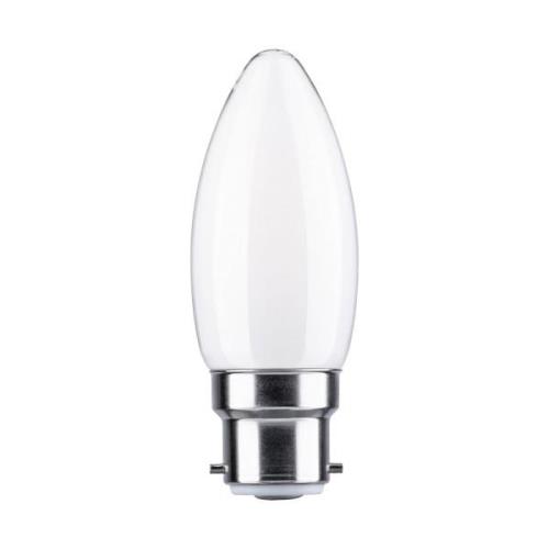 Paulmann LED-kronljuslampa B22d 4,7W 2 700 K opal