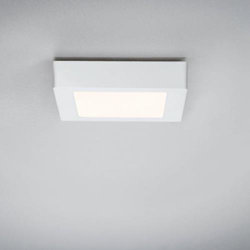 Paulmann Lunar LED-panel, kantig, vit, 17 x 17 cm