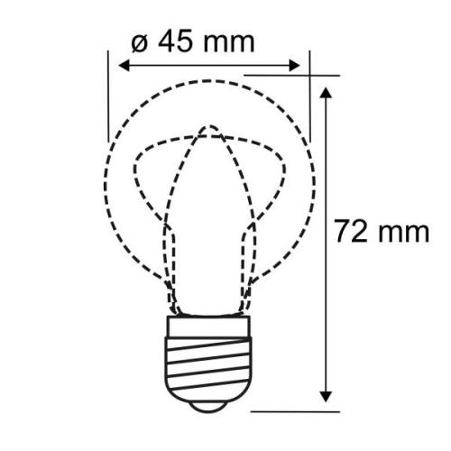 Paulmann LED-lampa E27 5W droppe 2.700K klar