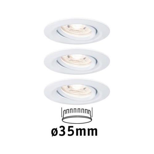 Paulmann Nova mini inbyggnadsspot 3-pack vit