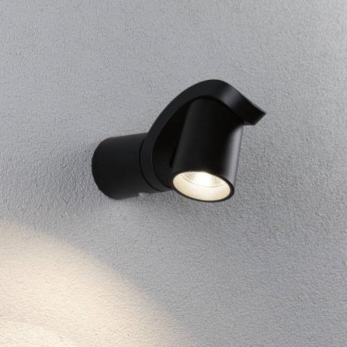 Paulmann LED utomhusvägglampa Cuff, sensor, antracit