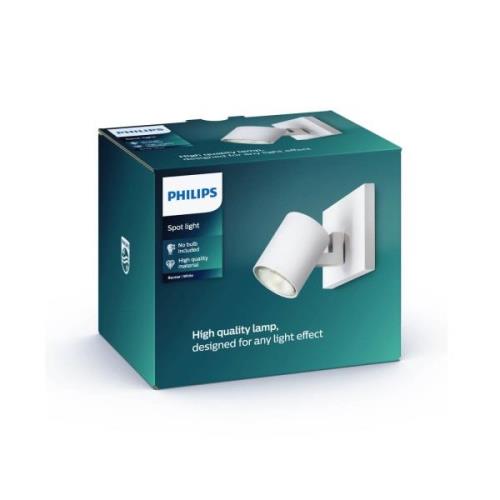 Philips myLiving Runner väggspot GU10 1 lampa vit