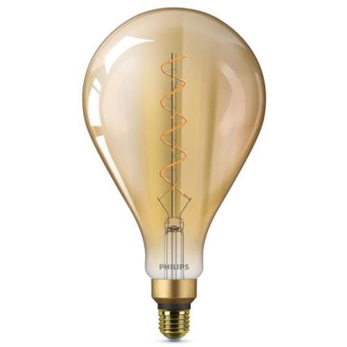 Philips E27 4,5W LED-lampa Giant, varmvit, guld