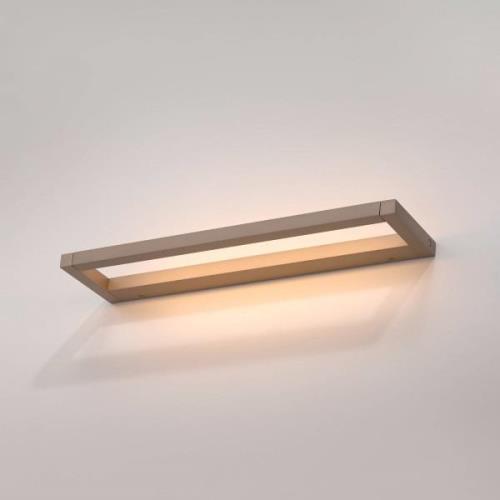 PURE LED-vägglampa Puro brons bredd 50 cm aluminium dimmer