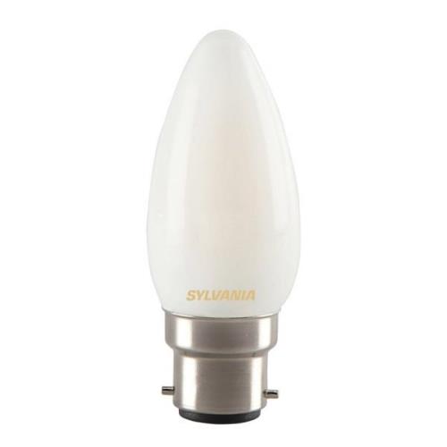 Sylvania LED-kronljuslampa B22 4,5W 827 matt