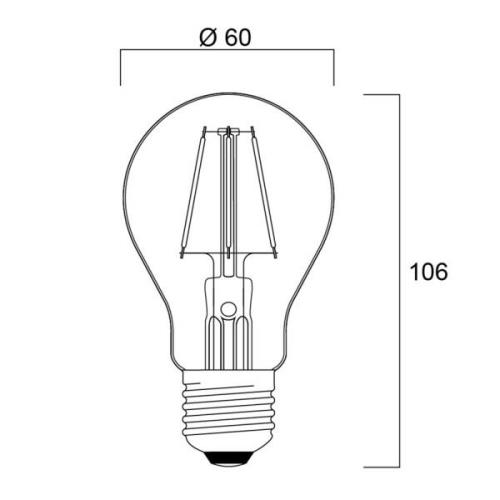 Sylvania ToLEDo Retro LED-lampa E27 4,1W blå