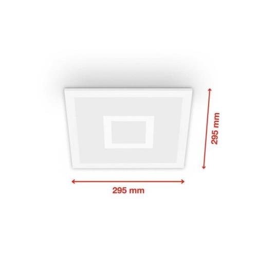 Telefunken LED-panel Centrelight vit Remote CCT RGB 30x30cm