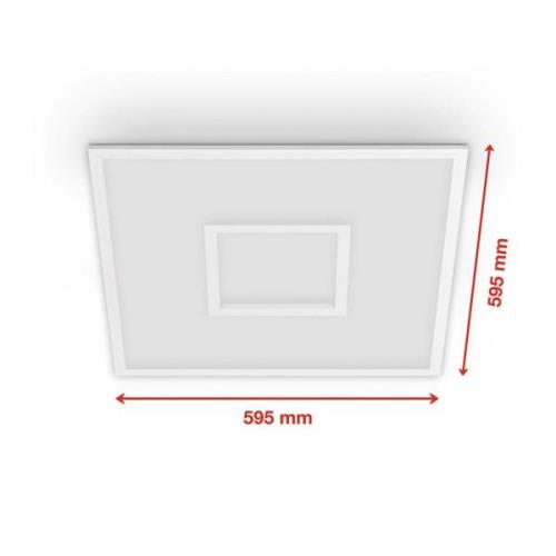 Telefunken LED-panel Centreback CCT RGB 60x60cm vit