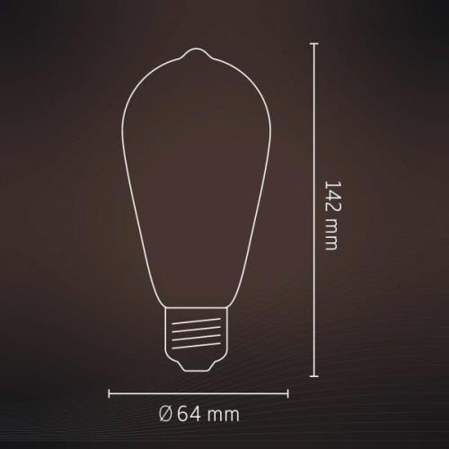 Calex E27 ST64 3,5W LED-filament guld 821 dimbar