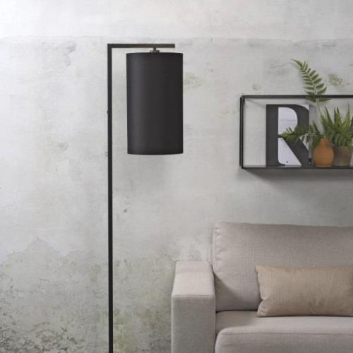 IT'S ABOUT ROMI Golvlampa Boston, Ø 25 cm, svart, textil