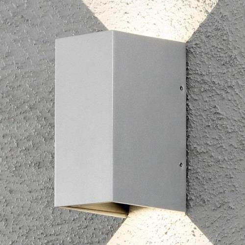 Konstsmide LED-utomhusvägglampa Cremona 8 cm grå