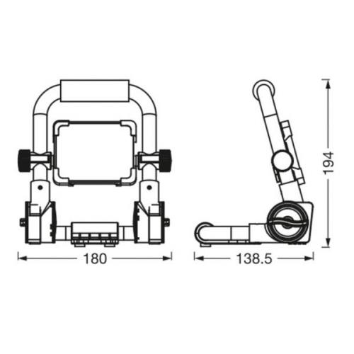 Ledvance LED-Worklight Value R-stativ spotlight 10W