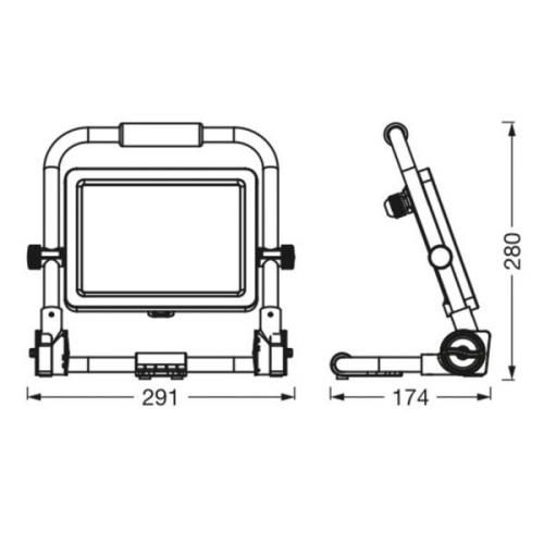 Ledvance LED-Worklight Value R-Stand strålkastare 50W