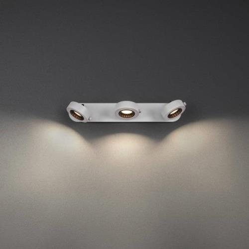 LEDVANCE LED-takspotlight Venus, 3 000 K, 3-ljus, vit