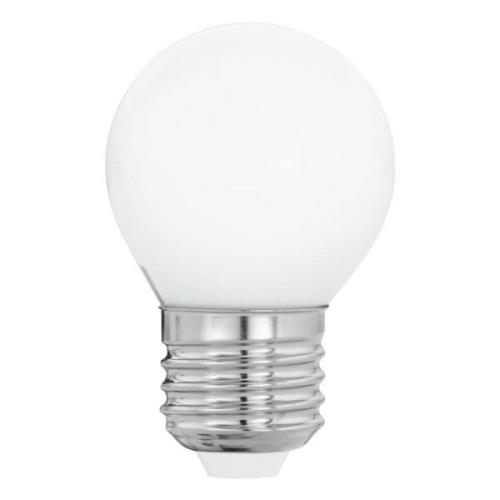 EGLO LED-lampa E27 G45 4W, varmvit, opal