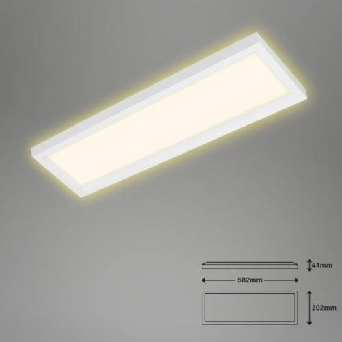 Briloner LED-taklampa 7365, 58 x 20 cm, vit