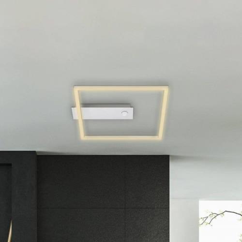 Briloner LED-taklampa med sensor Nici fyrkantig aluminium