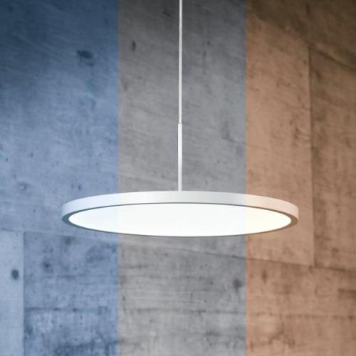 Waldmann LED-pendellampa VIVAA 2.0 VTL Ø60cm kabel vit CCT