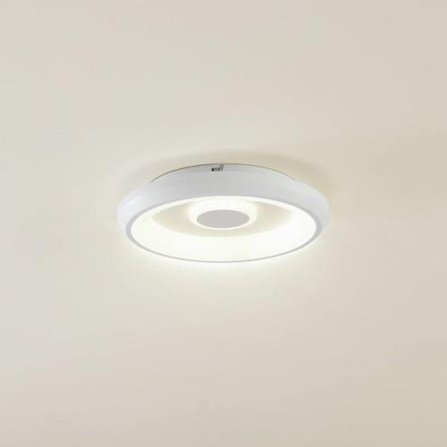 Lindby Smart Lynden LED-taklampa, Ø 38cm, vit, RGB, Tuya