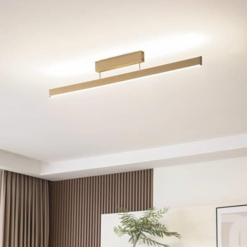 Lucande Smart LED-taklampa Mylosh, guld, CCT, Tuya