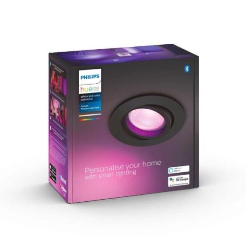 Philips Hue Centura LED-inbyggnadsspot rund svart