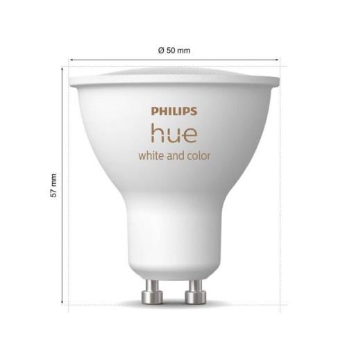 Philips Hue White & Colour Ambiance LED GU10 4,2 W, 2-pack