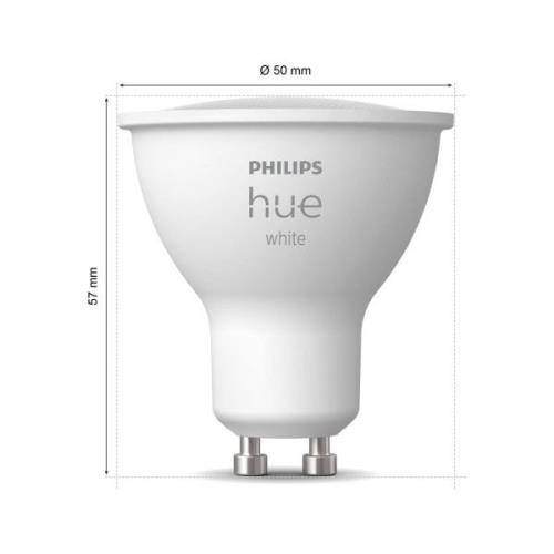 Philips Hue vit LED-reflektor GU10 4,2 W 2 700 K