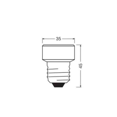 OSRAM LED Star Flat E27 3,5W 4.000K dimbar utbytbar ring