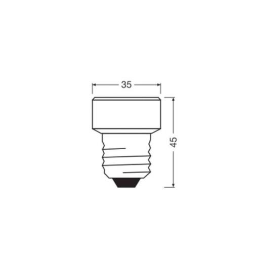 OSRAM LED-lampa Star Flat E27 3,5W 4 000K utbytbar ring