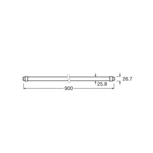 OSRAM LED plantlampa T8 10W rör Fluora 2,500K 90cm