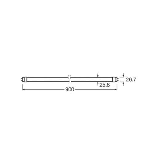 OSRAM LED-lampa T8 10W rör Bio-Lumilux 965 90cm