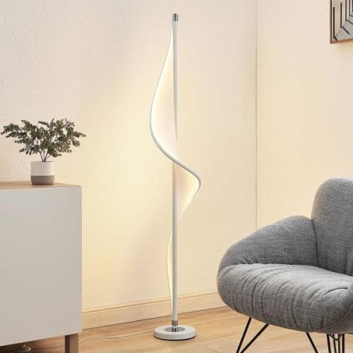 Lucande Edano LED-golvlampa i vriden form