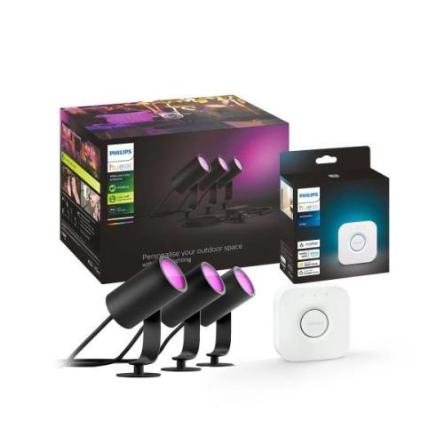 Philips Hue Lily Outdoor Bundle 3-spot + bridge